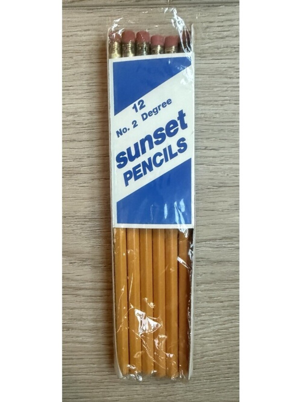 Vintage Sunset No. 2 Degree Pencils 6 Pack NOS Partial Sealed Original Packaging